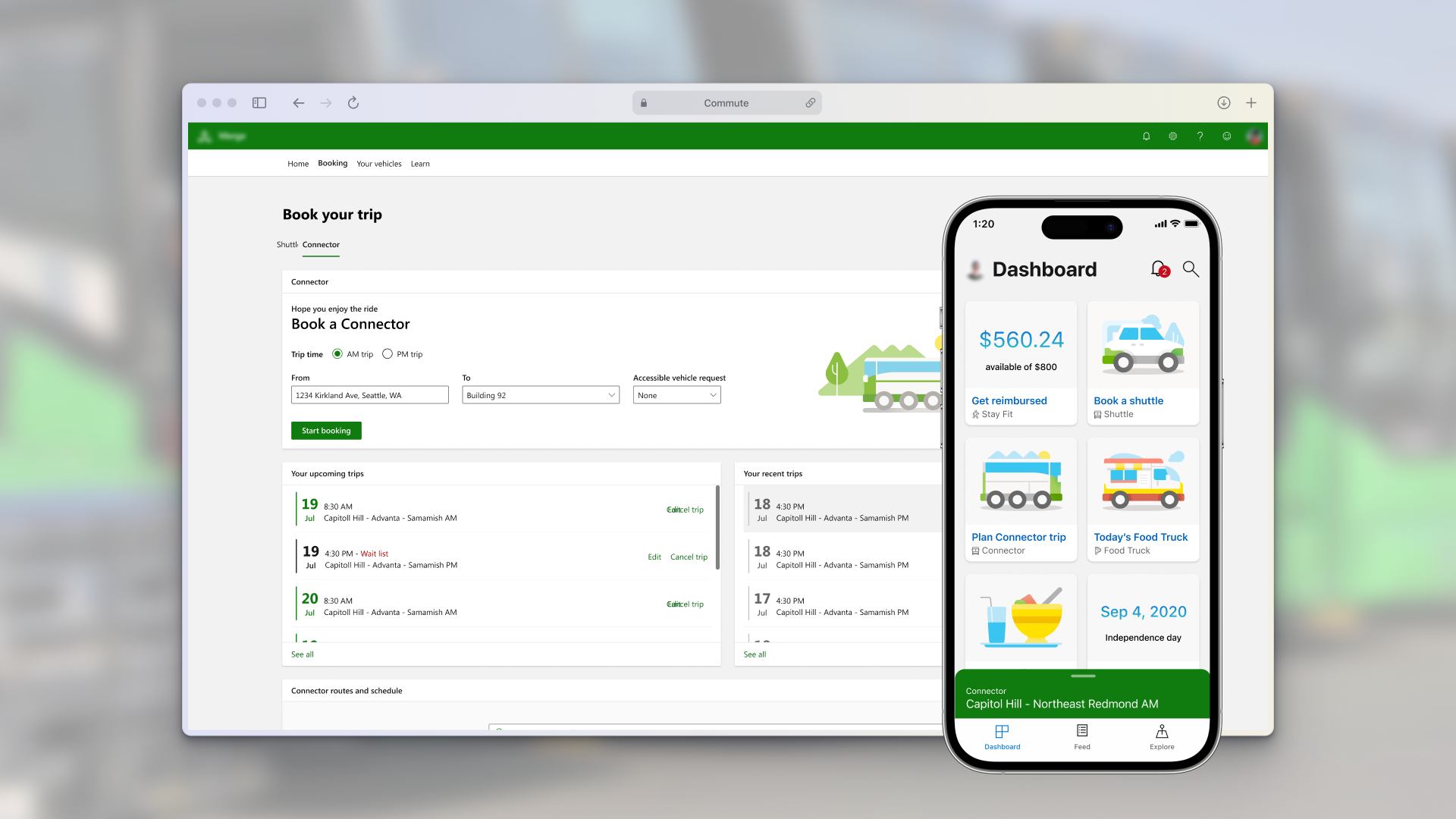 Microsoft commute experience preview